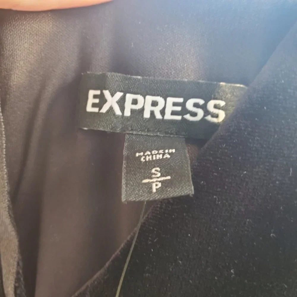 Express Velvet Bodice Polka Dot Tulle Midi Dress Black Party Formal Classic S - Picture 5 of 11